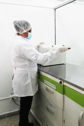 Área de microbiología.